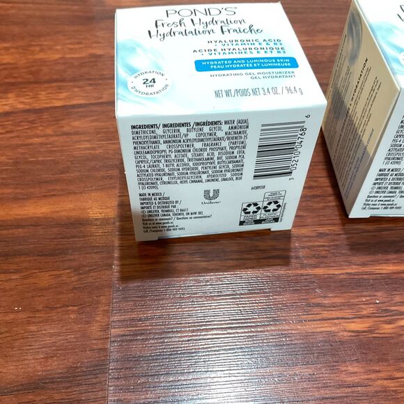 2 Pond’s Fresh Hydration Hyaluronic Acid Gel Moisturizer Face Cream 3.4 oz - Picture 10 of 10